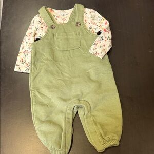 Old Navy Olive Green Kids Overalls